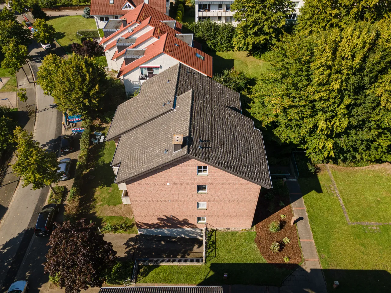 Luftaufnahme des Projekts Hohenloher Grund in Detmold